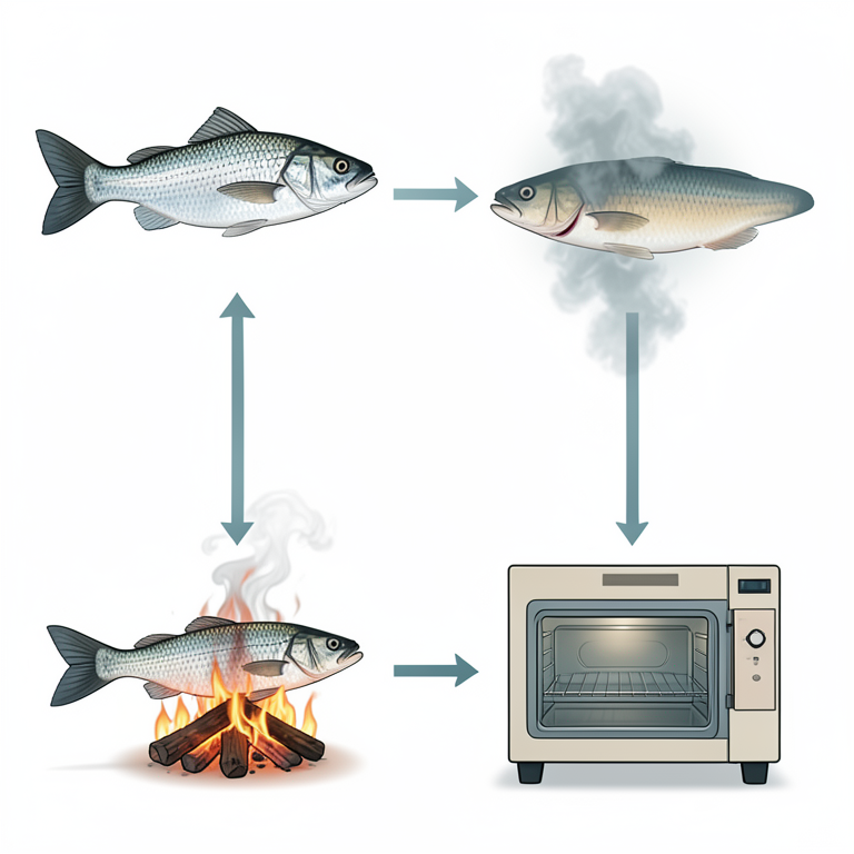 AI-generated conceptual illustration (Tilapia fish (Oreochromis niloticus)). It explains the idea and does not show study data.