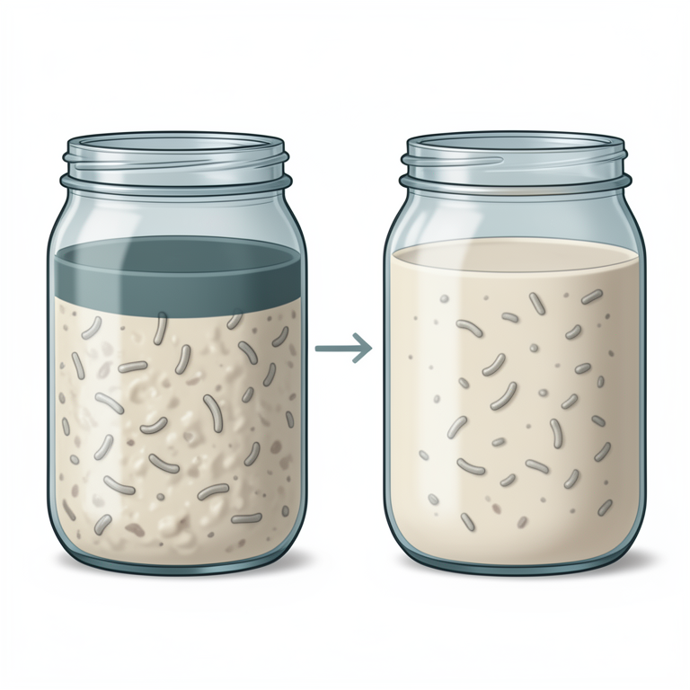AI-generated conceptual illustration (bio-yogurt in glass jars). It explains the idea and does not show study data.
