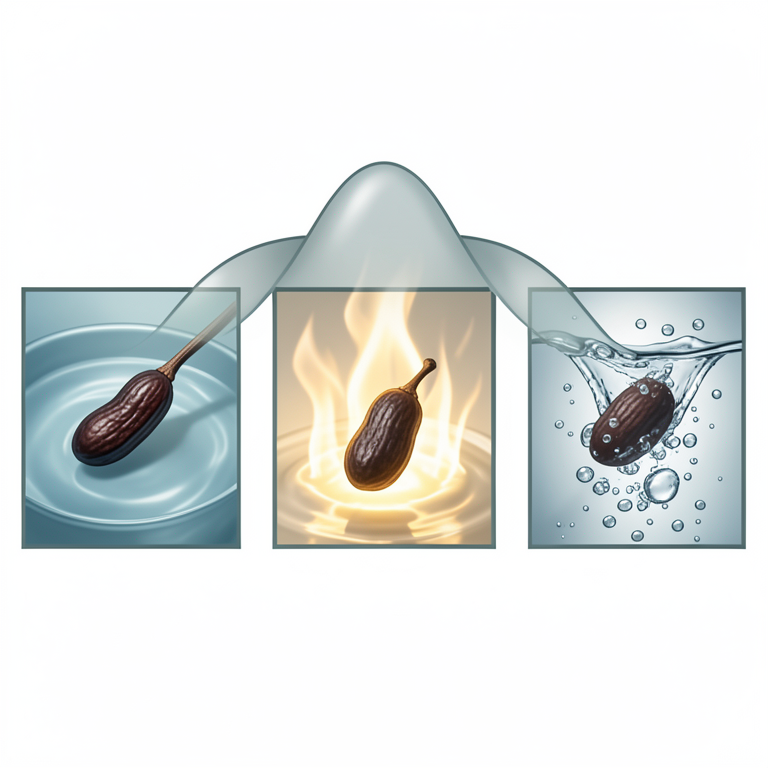 AI-generated conceptual illustration (Vanilla beans (Vanilla planifolia)). It explains the idea and does not show study data.