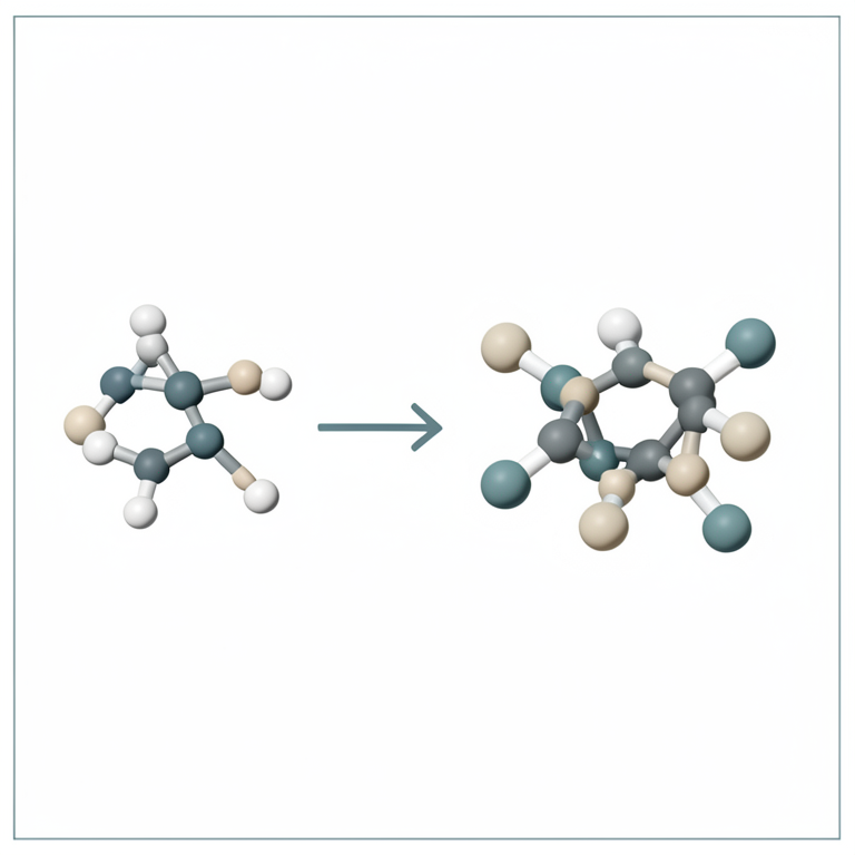 AI-generated conceptual illustration (artemisinin and quinoline molecular structures). It explains the idea and does not show study data.