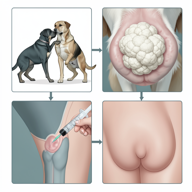 AI-generated conceptual illustration (domestic dogs). It explains the idea and does not show study data.