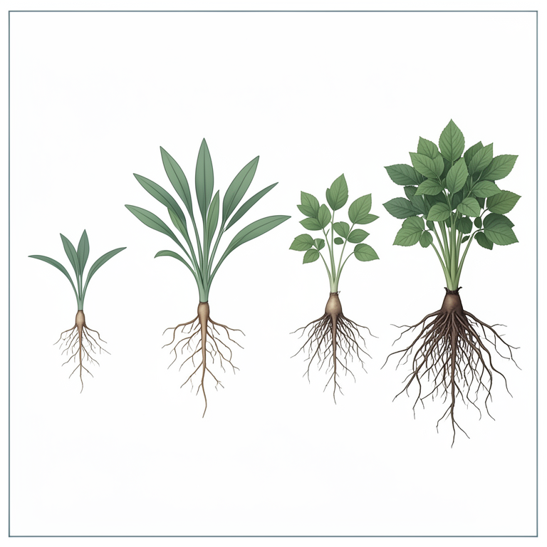 AI-generated conceptual illustration (Hemidesmus indicus plant cuttings). It explains the idea and does not show study data.