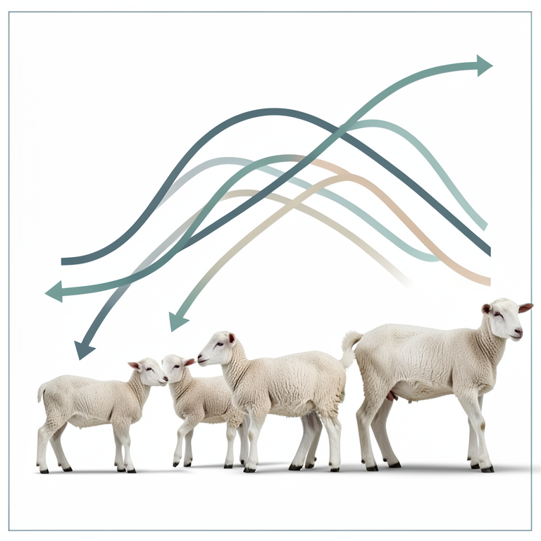 AI-generated conceptual illustration (goat kids and lambs). It explains the idea and does not show study data.
