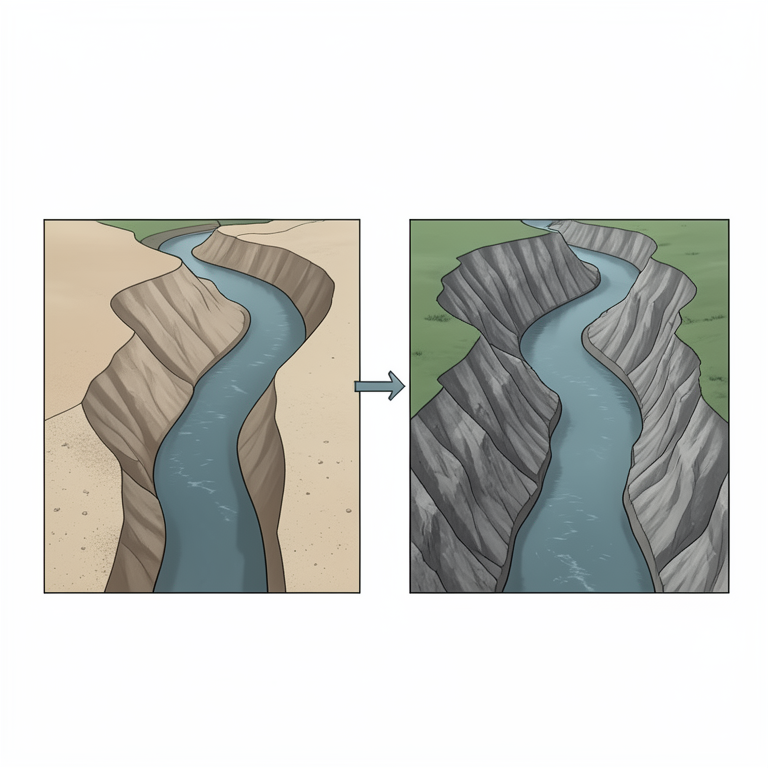 AI-generated conceptual illustration (The Niger River basin channel). It explains the idea and does not show study data.