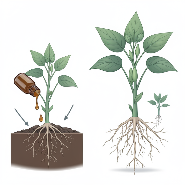 AI-generated conceptual illustration (soybean and chickpea plants). It explains the idea and does not show study data.