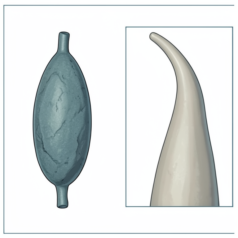 AI-generated conceptual illustration (Lufocarpon intertrappea fossil capsular fruit). It explains the idea and does not show study data.