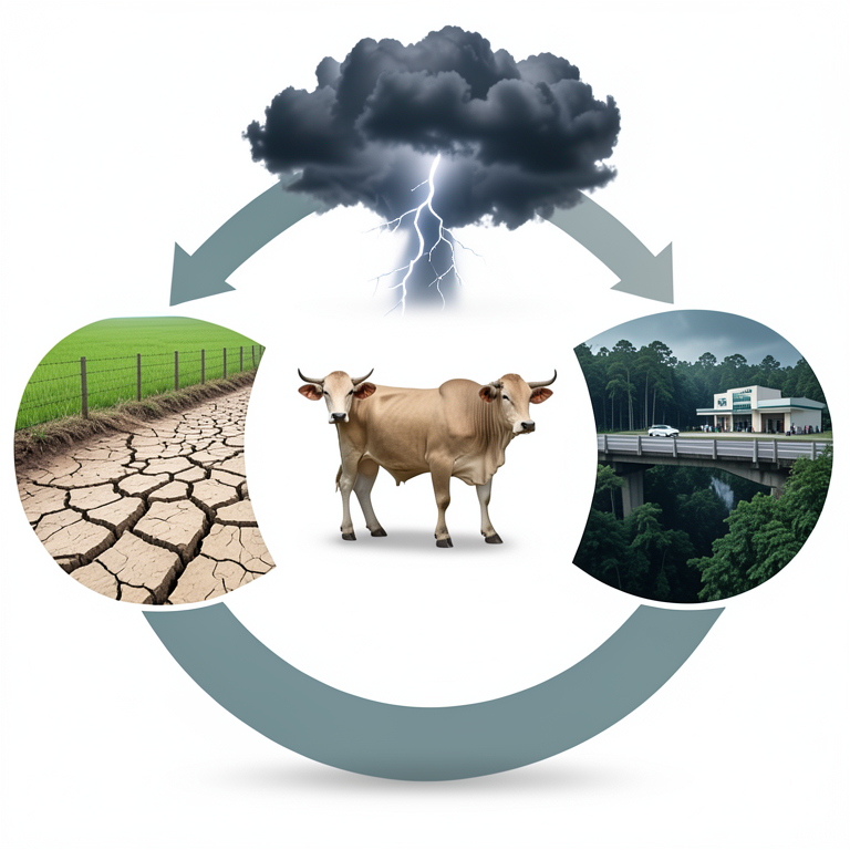 AI-generated conceptual illustration (Pulikulam breed of cattle). It explains the idea and does not show study data.