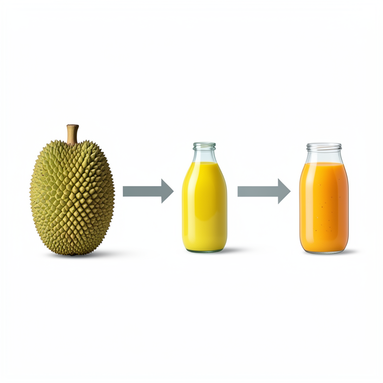 AI-generated conceptual illustration (jackfruit and mango fruits). It explains the idea and does not show study data.
