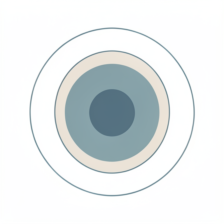 AI-generated conceptual illustration (Abstract geometric shapes representing mathematical sets). It explains the idea and does not show study data.