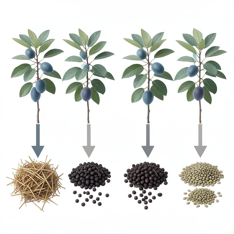 AI-generated conceptual illustration (guava plants (Psidium guajava cv. Lucknow 49)). It explains the idea and does not show study data.