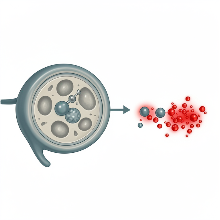 AI-generated conceptual illustration (Dopaminergic neurons and mitochondria). It explains the idea and does not show study data.