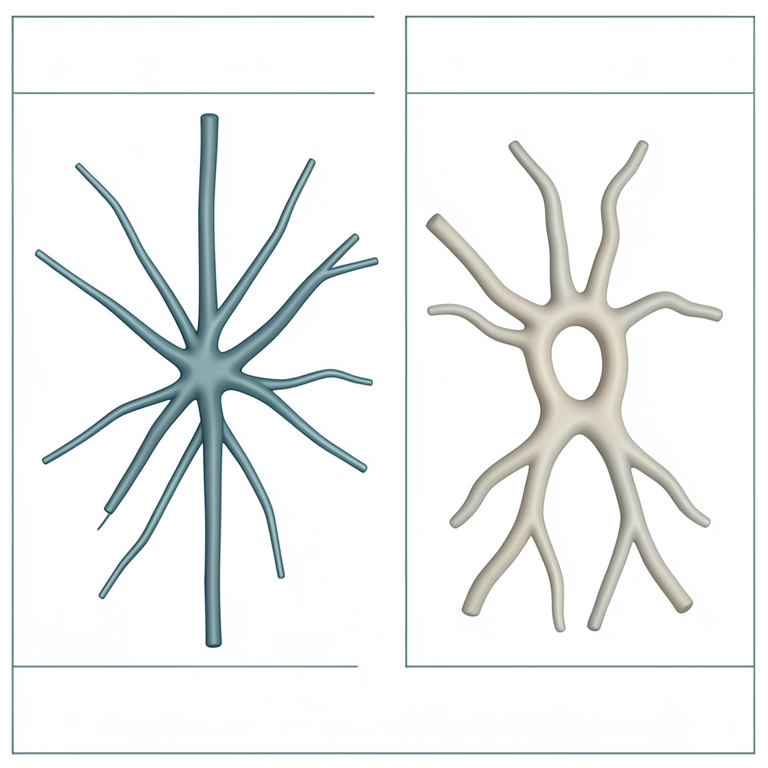 AI-generated conceptual illustration (Aspergillus and Mucor fungal hyphae). It explains the idea and does not show study data.