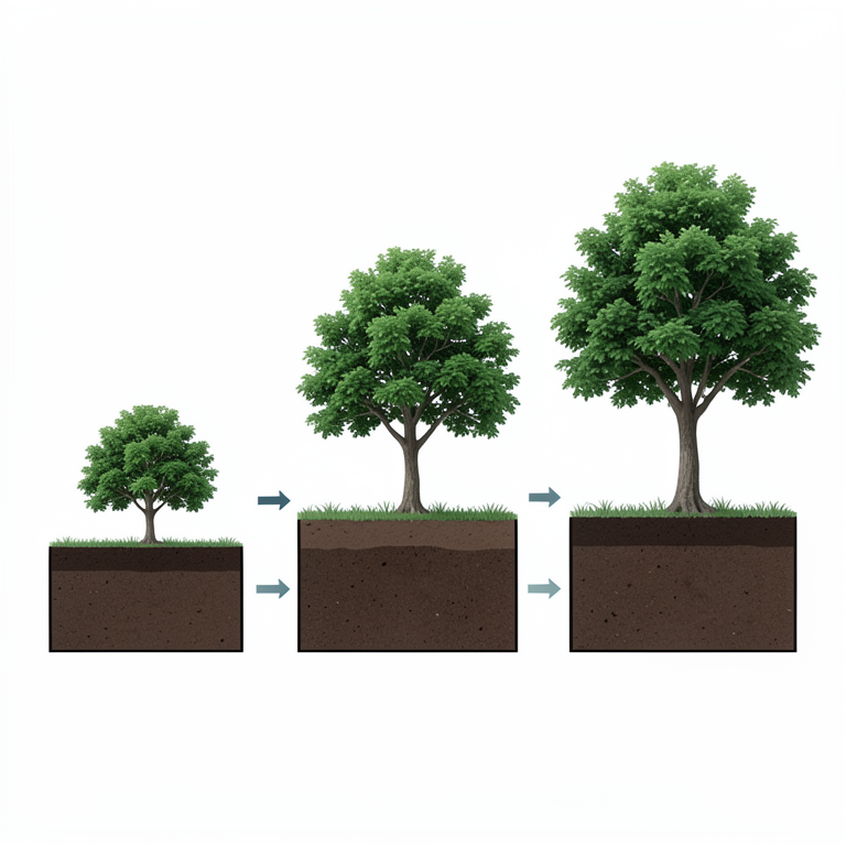 AI-generated conceptual illustration (Humid tropical home garden agroforestry systems). It explains the idea and does not show study data.