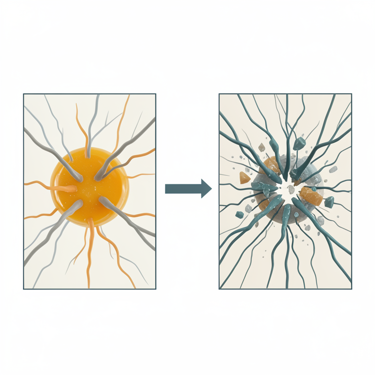 AI-generated conceptual illustration (orange juice containing E. coli bacteria in a pulsed electric field (PEF) treatment chamber). It explains the idea and does not show study data.