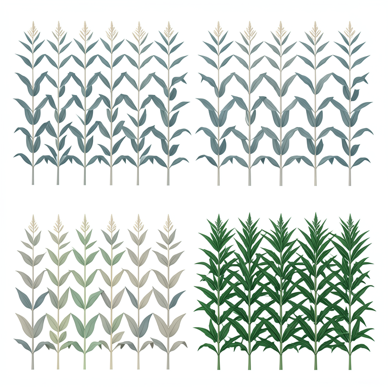 AI-generated conceptual illustration (maize plants). It explains the idea and does not show study data.