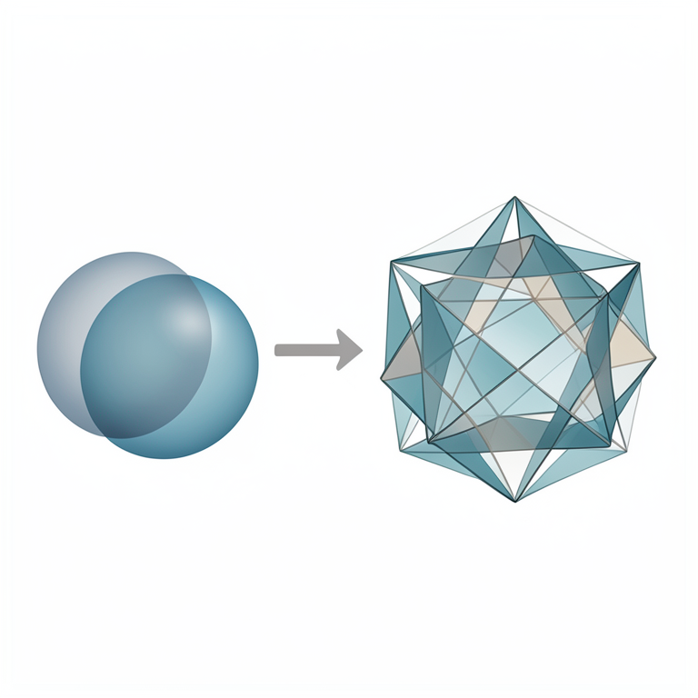 AI-generated conceptual illustration (Abstract geometric representations of topological spaces). It explains the idea and does not show study data.