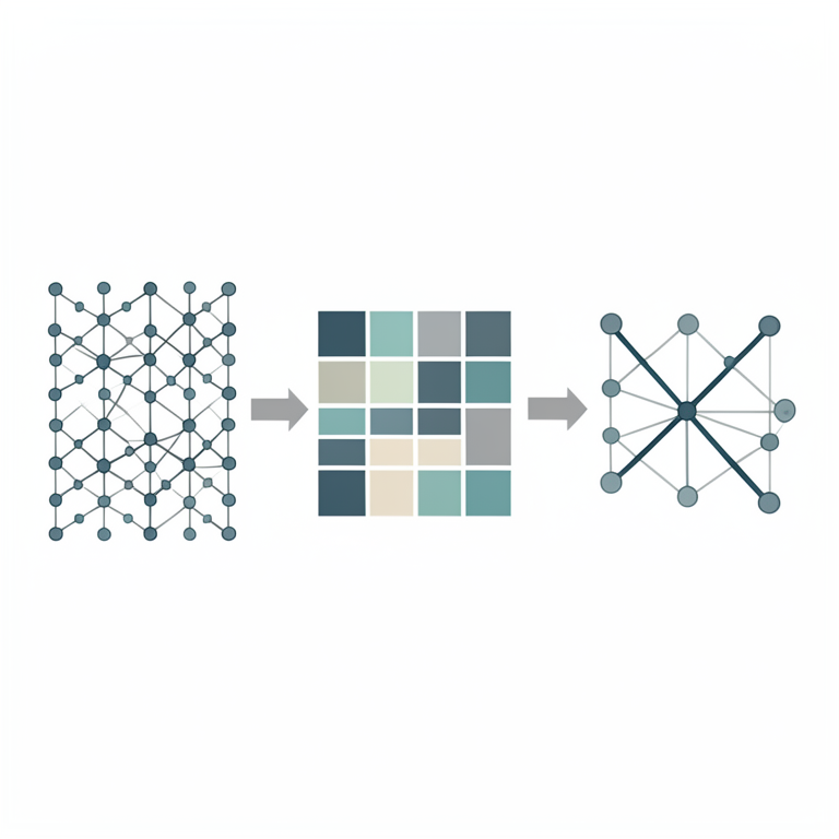 AI-generated conceptual illustration (A mathematical transportation network diagram). It explains the idea and does not show study data.