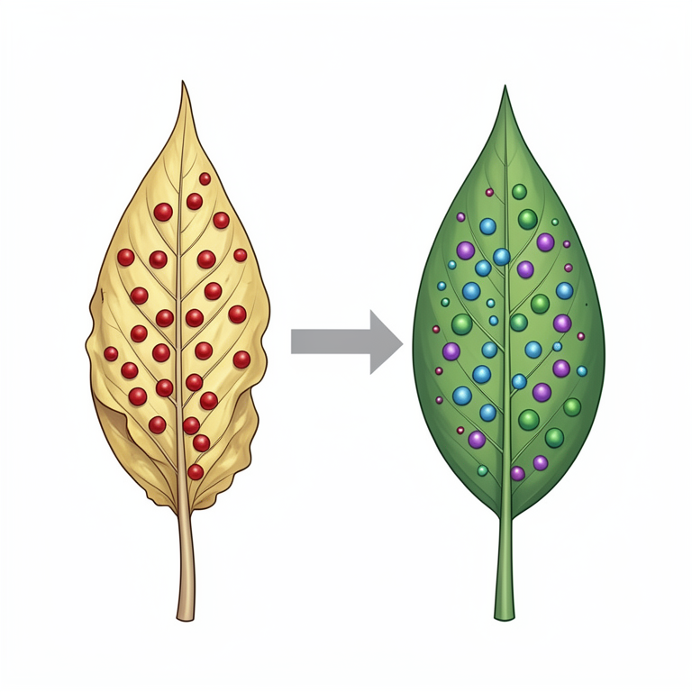 AI-generated conceptual illustration (triticale wheat leaves). It explains the idea and does not show study data.