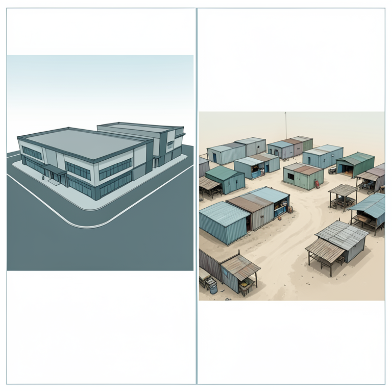 AI-generated conceptual illustration (Urban retail landscapes in Johannesburg). It explains the idea and does not show study data.