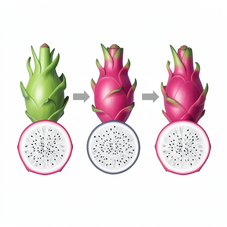 AI-generated conceptual illustration (dragon fruit (Hylocereus species)). It explains the idea and does not show study data.