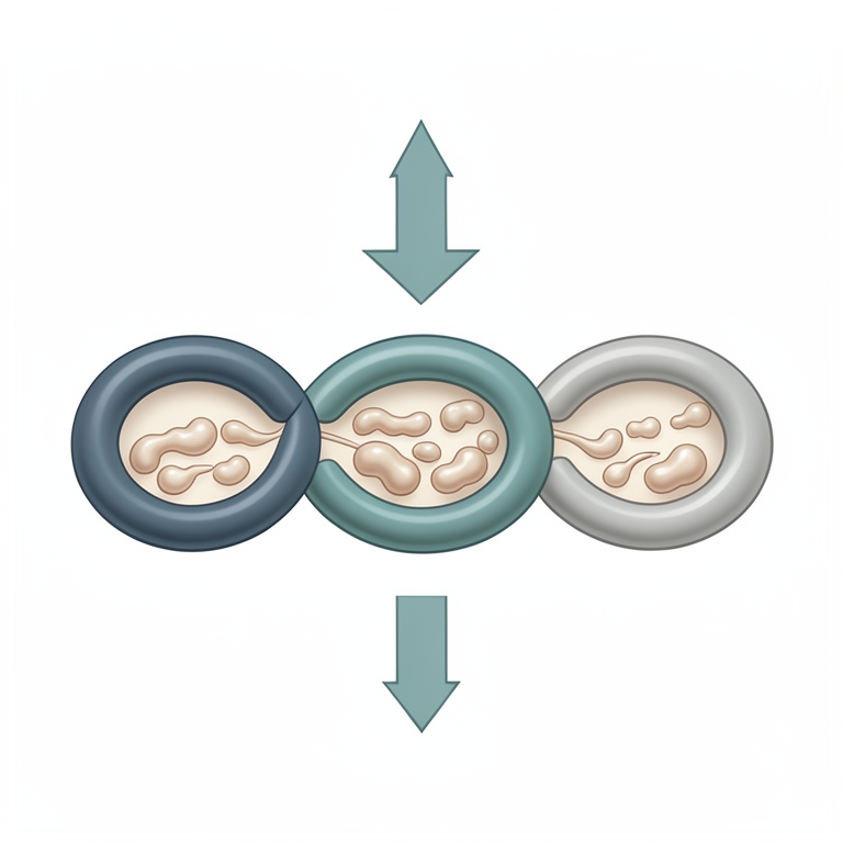 AI-generated conceptual illustration (buck (Capra hircus) epididymis and spermatozoa). It explains the idea and does not show study data.