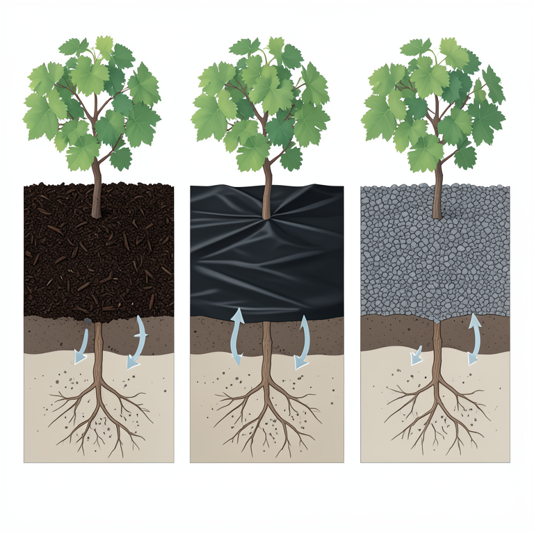 AI-generated conceptual illustration (grapevine plants in a vineyard). It explains the idea and does not show study data.