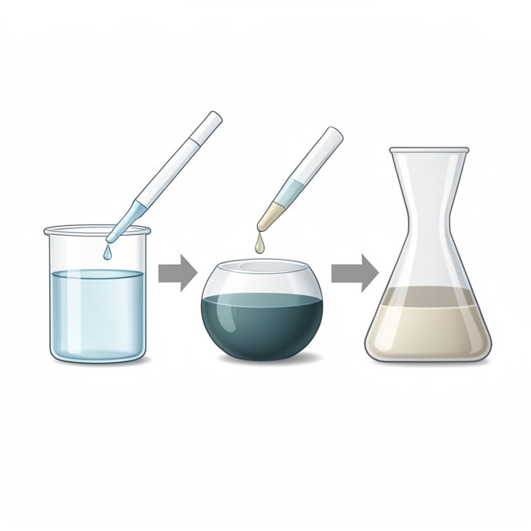 AI-generated conceptual illustration (water sample in laboratory glassware). It explains the idea and does not show study data.