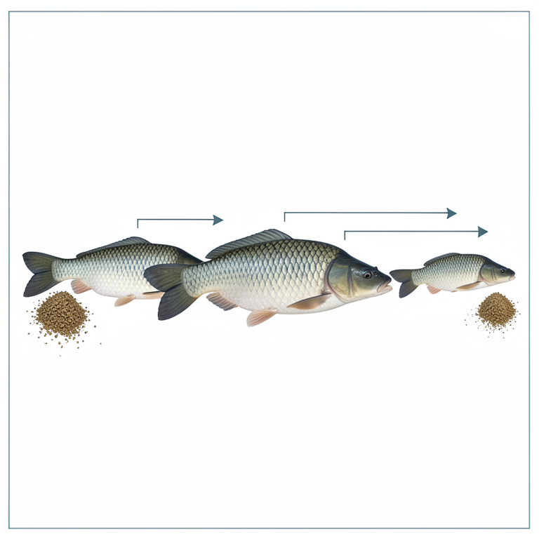 AI-generated conceptual illustration (Rohu fish (Labeo rohita)). It explains the idea and does not show study data.