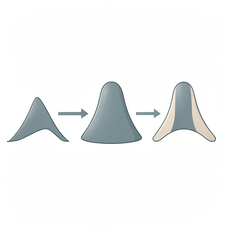 AI-generated conceptual illustration (A mathematical probability distribution curve). It explains the idea and does not show study data.