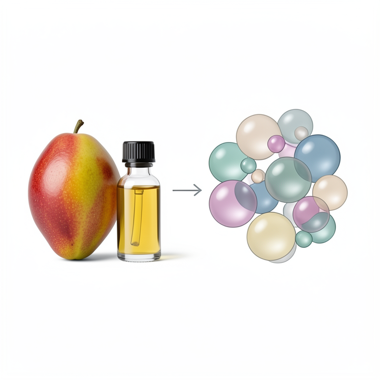 AI-generated conceptual illustration (Mango fruits (Mangifera indica) from the Darjeeling hills). It explains the idea and does not show study data.