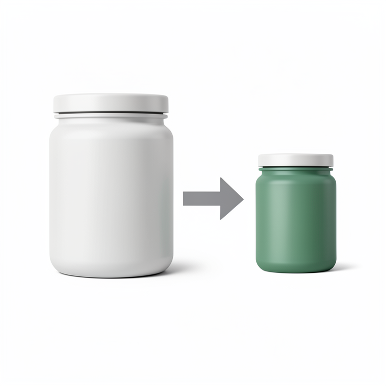 AI-generated conceptual illustration (Whey protein powder and plant-based protein powder in containers). It explains the idea and does not show study data.