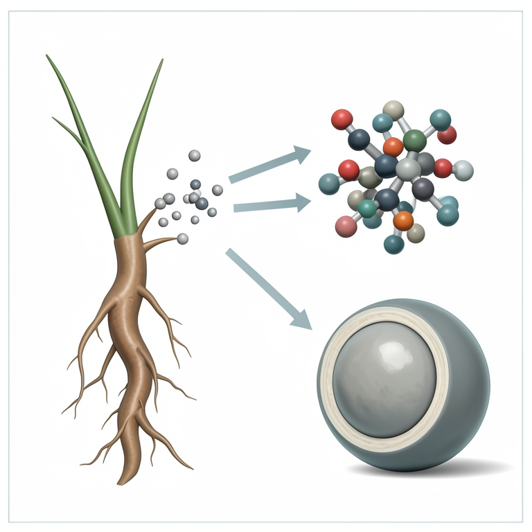 AI-generated conceptual illustration (legume root and rhizobia bacteria). It explains the idea and does not show study data.