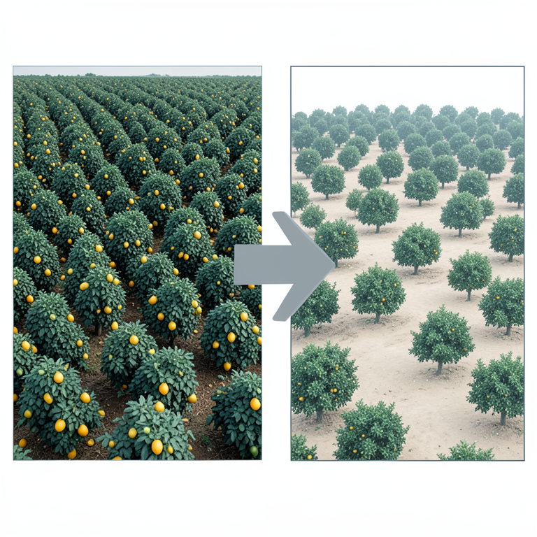 AI-generated conceptual illustration (Fruit orchards in Latur District, India). It explains the idea and does not show study data.