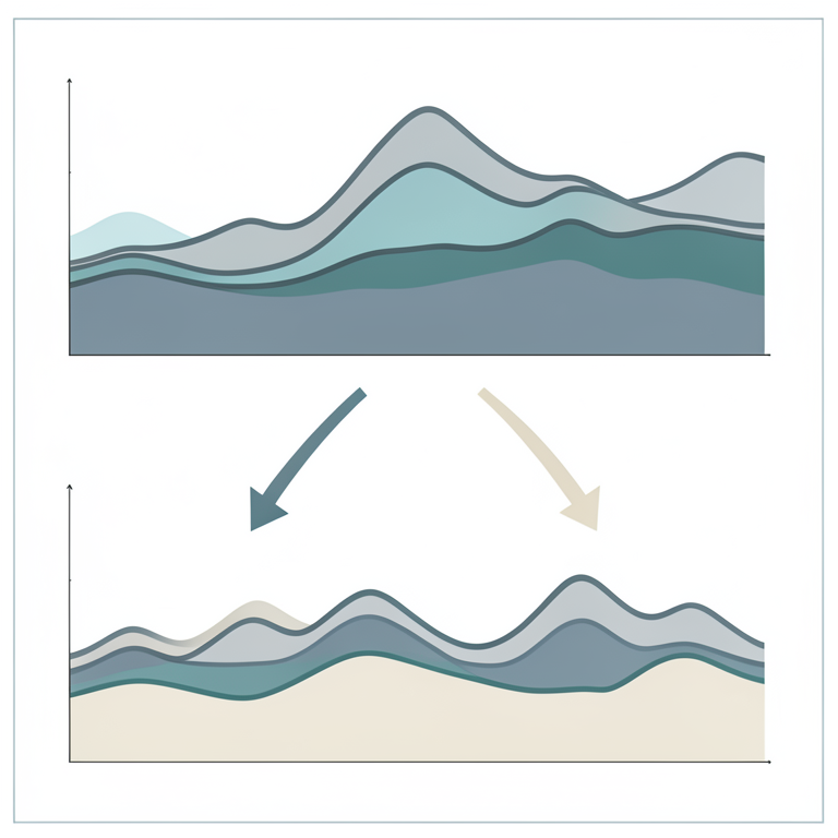 AI-generated conceptual illustration (Currency exchange rate data represented as a fluctuating line graph). It explains the idea and does not show study data.