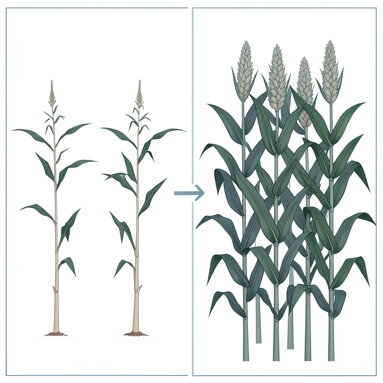 AI-generated conceptual illustration (maize plants in Malawi). It explains the idea and does not show study data.