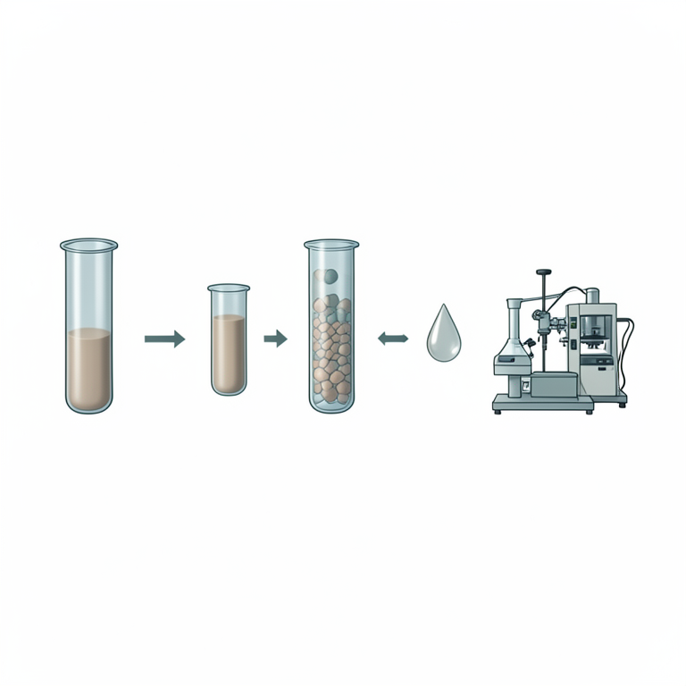 AI-generated conceptual illustration (Trichoderma asperellum fungus and laboratory purification equipment). It explains the idea and does not show study data.