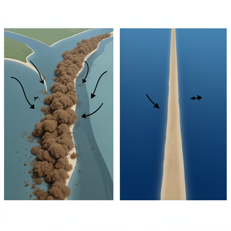 AI-generated conceptual illustration (Yellow River estuary). It explains the idea and does not show study data.
