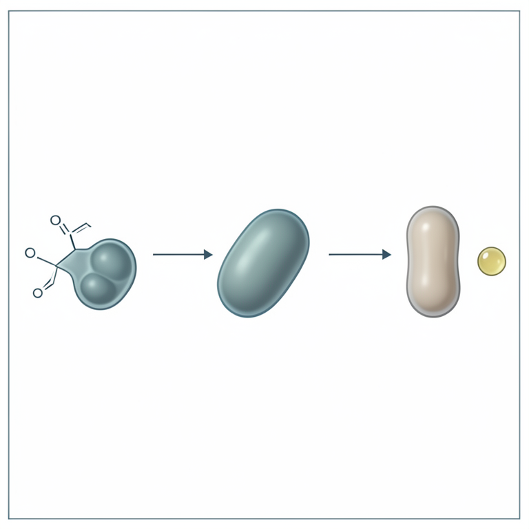 AI-generated conceptual illustration (Yeast, Lactobacillus brevis, and Escherichia coli cells with ketone and alcohol molecules). It explains the idea and does not show study data.