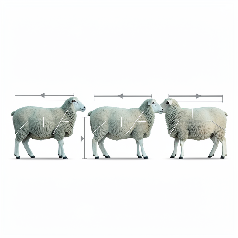 AI-generated conceptual illustration (Yalaga, Kenguri, and Bannur sheep breeds). It explains the idea and does not show study data.