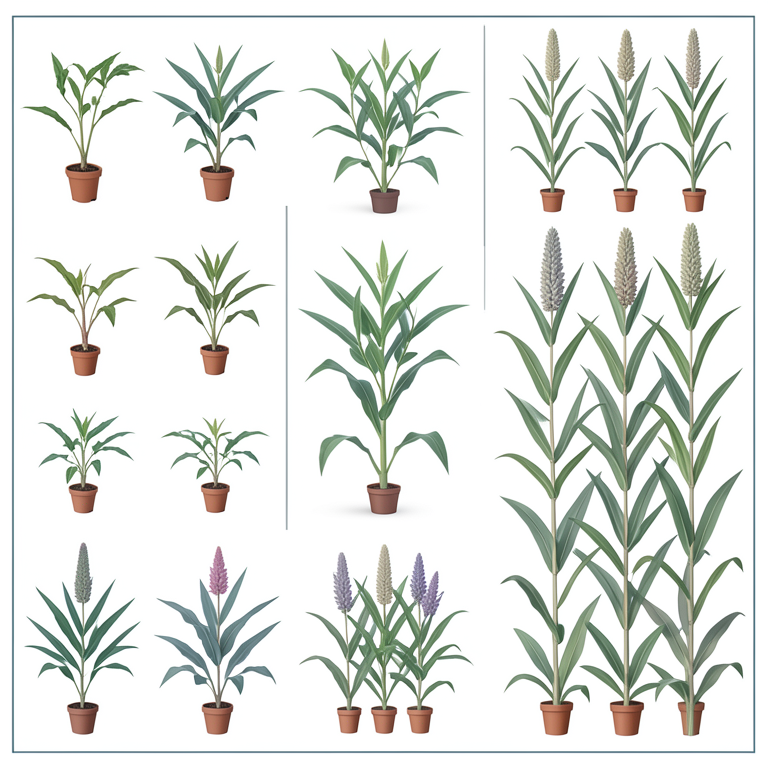 AI-generated conceptual illustration (pearl millet plants). It explains the idea and does not show study data.