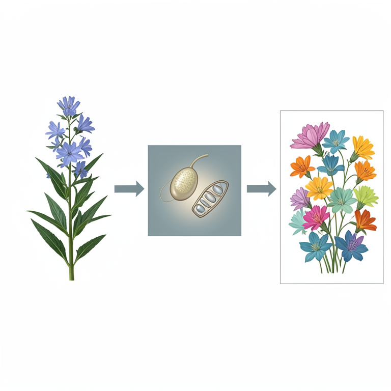 AI-generated conceptual illustration (Limonium flowers). It explains the idea and does not show study data.