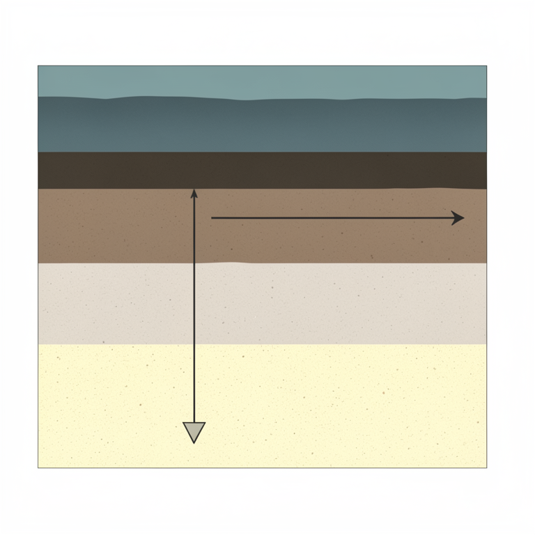 AI-generated conceptual illustration (Subsurface soil lithology in Eleme, Rivers State, Nigeria). It explains the idea and does not show study data.