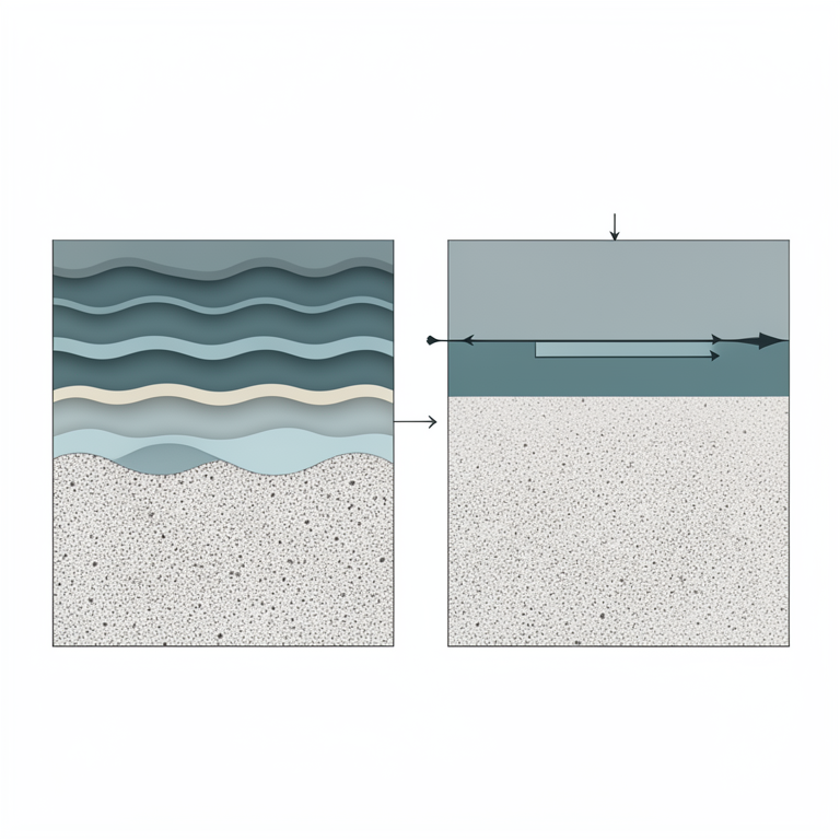 AI-generated conceptual illustration (A stratified Rivlin-Ericksen fluid within a porous medium). It explains the idea and does not show study data.