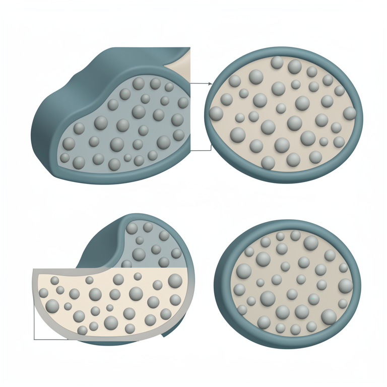 AI-generated conceptual illustration (natural rubber latex and starch blend). It explains the idea and does not show study data.