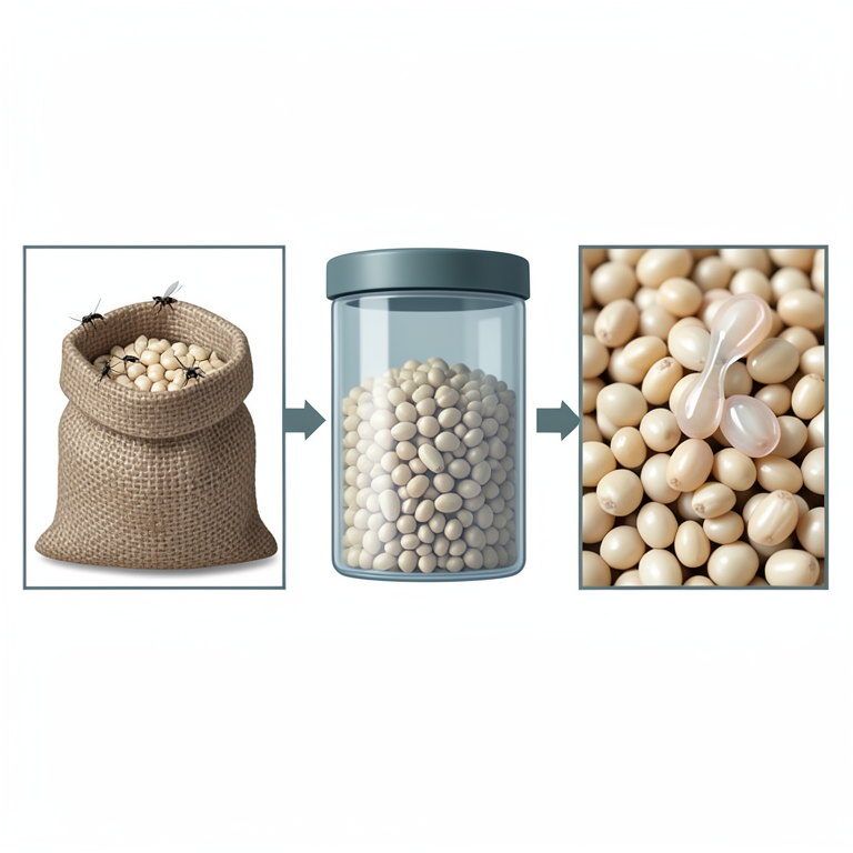 AI-generated conceptual illustration (sorghum grains). It explains the idea and does not show study data.