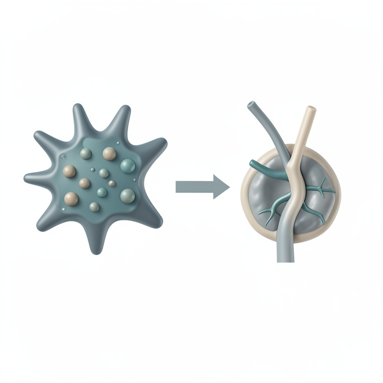 AI-generated conceptual illustration (mouse brain astrocytes and neurons). It explains the idea and does not show study data.