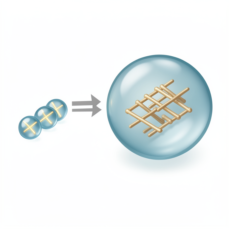 AI-generated conceptual illustration (Abstract mathematical representation of Hilbert spaces as geometric volumes). It explains the idea and does not show study data.