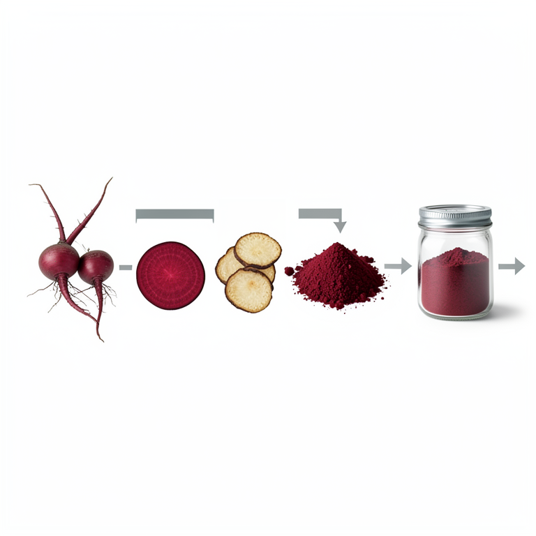 AI-generated conceptual illustration (beetroot roots). It explains the idea and does not show study data.