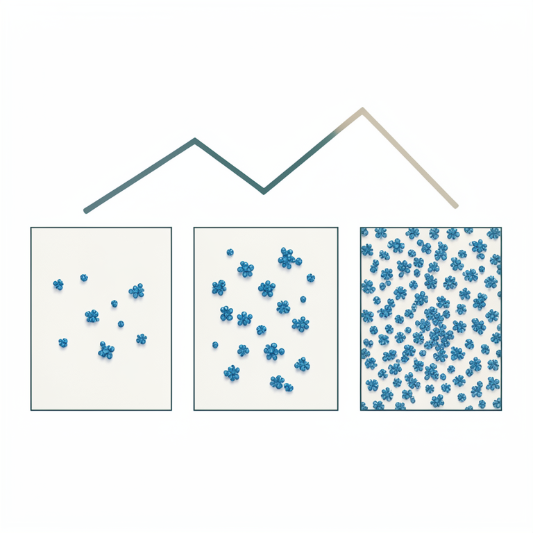 AI-generated conceptual illustration (Vanadium oxide particles on a titania support surface). It explains the idea and does not show study data.