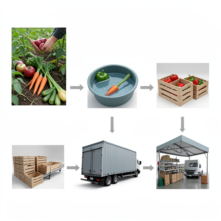AI-generated conceptual illustration (mixed fresh produce including apples, carrots, and bell peppers). It explains the idea and does not show study data.